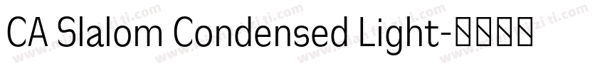 CA Slalom Condensed Light字体转换